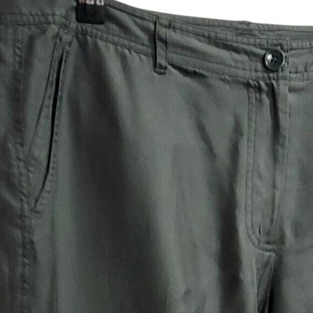 Calvin Klein Silk Pants Green 14 - Picture 2 of 7